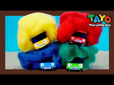 Tayo Monsterpolizei l Regenbogen-Zuckerwatte-Perücke mit Tayo! l Cartoon für Kinder l Tayo Deutsch