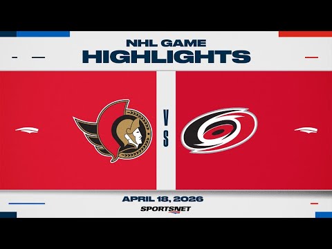 NHL Game 1 Highlights | Senators vs. Hurricanes - April 18, 2026