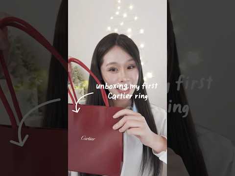 unboxing Cartier ring #cartier #ring #luxury #jewellery  #designer #unboxing