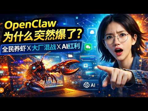 OpenClaw为什么突然引爆全网？从全民养虾到大厂混战，一次讲透这波AI红利背后的产业与机会