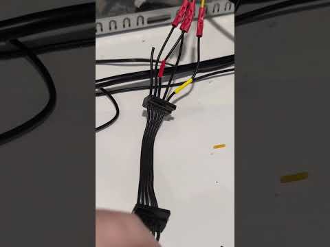 Splicing sata power into Molex #retrocomputer