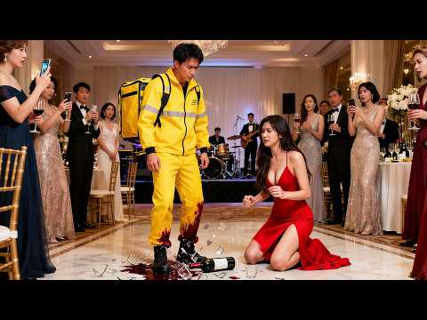 他以为父亲只是外卖员，却亲眼见女总裁跪地求他！家族危机爆发，神秘老爸一出手震慑全场，儿子当场跪喊爸爸！#短剧 #逆袭 #drama