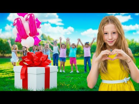 Nastya 11. doğum günü partisini arkadaşlarıyla kutluyor