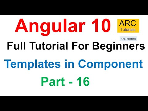 Angular 10 Tutorial #16 - Templates in Angular Component | Angular 10 Tutorial For Beginners