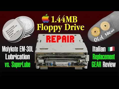Gear FIX & Molykote LUBE of Apple 1.44MB Floppy Drive [MP-F75W-02G]