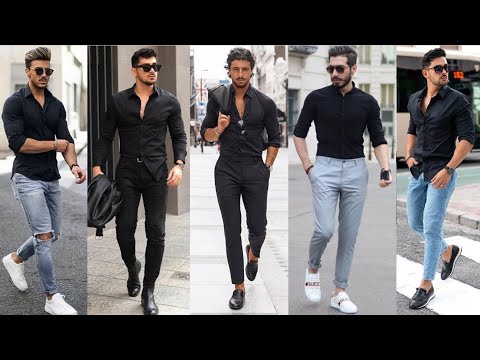 Best Black Shirt Outfits For Men | Black Shirt Outfit Ideas For Men | Formal Attire With Shirt