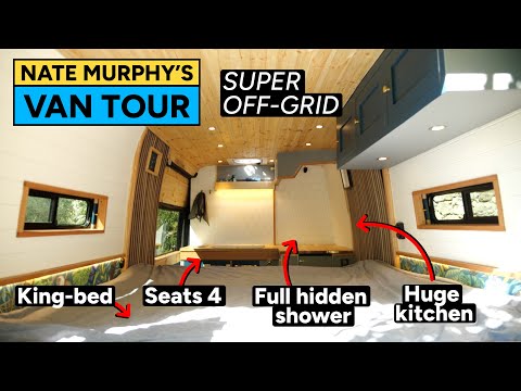 VAN TOUR // My Latest Van Conversion + Disappearing Shower!