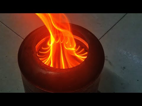 DIY solo stove smokeless fire pit! No electricity no gas