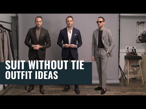 5 Ways To Wear A Suit Without A Tie | Casual Suit Outfit Ideas | Men's Fashion