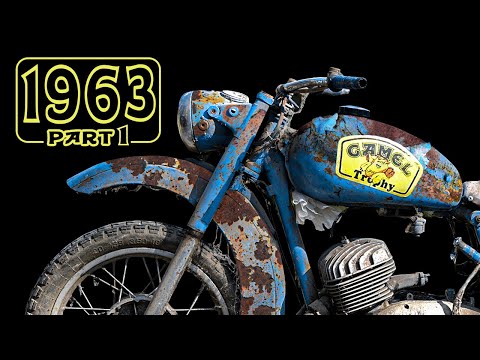 Full restoration of a 62-year-old badly damaged  motorcycle. Pt1.