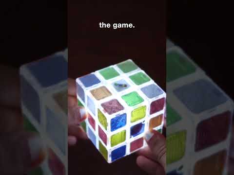 Trying the new Rubik's Pulse! It's quite a flashy cube (pun intended) 😉! #rubiks #rubikspulse