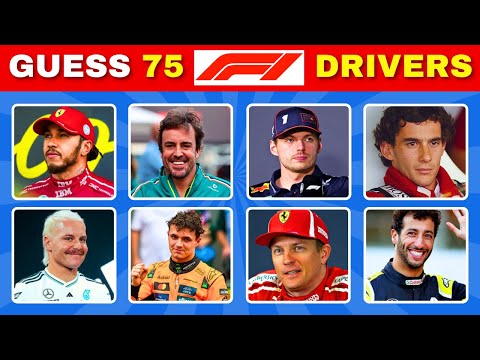 Can You Guess All 75 Formula 1 Drivers? 🏁🏎️  Ultimate F1 Driver Quiz