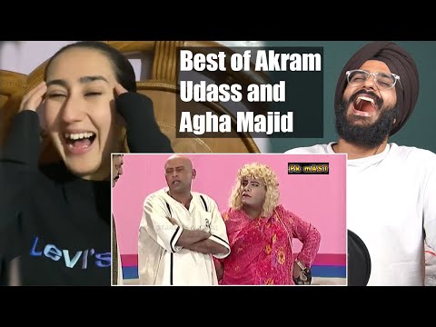 Indian Reaction to Best of Akram Udass and Agha Majid with Sohail Ahmed Pakistani Stage Drama Comedy