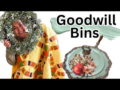 Thrift With Me Goodwill Bins Home Decor Finds - Trash To Treasure