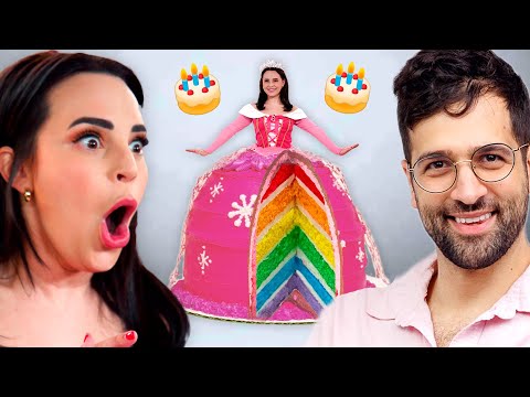 Lifesize Princess Dress Cake ft. Rosanna Pansino