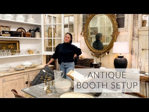 NEW Antique Booth Display + Before & After of My Vintage Shop Fall 2021 Setup
