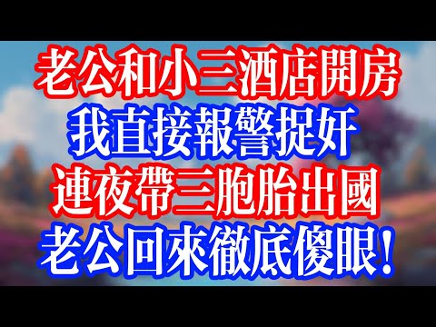 老公和小三在酒店開房，我直接報警抓姦；連夜帶三胞胎出國，老公回來徹底傻眼 #老人社 #小說  #小說推文 #生活經驗 #情感故事 #退休生活 #子女孝順 #老人頻道  #自主養老 #幸福人生 #小三