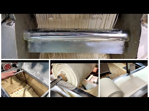 傳統製麵過程大公開  繁瑣且重複的過程是製麵師傅的日常 #專業製麵 #麵條 #製麵流程