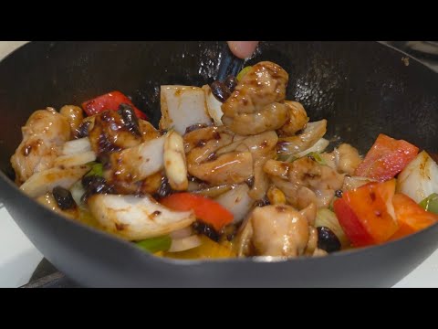 HOW TO: Make an easy Black bean Chicken stir-fry for lunch 👍🏻😋