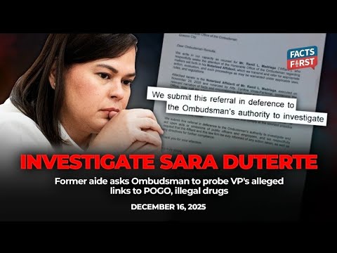Ex-aide asks Ombudsman to probe Sara Duterte