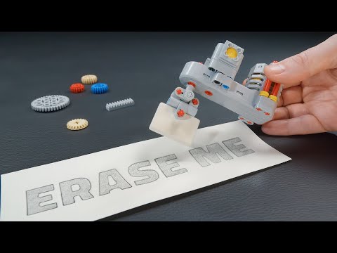 #LEGO Motorized Erasers - Making and Testing with LEGO Technic #lego #legotechnic