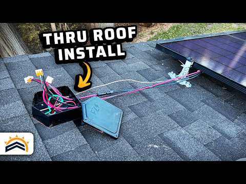 How To Bring Solar PV Wires Through A Roof |  EZ Solar Junction Box