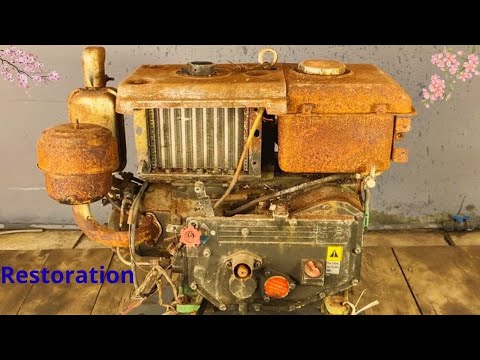 👉 Rebuilding a Severely Damaged Rusted Old Diesel Engine – Complete Repair and Successful Start up!