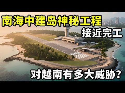 南海中建岛神秘工程接近完工，英国智库：比建机场对越南威胁更大 #地理科普 #南海 #中建岛 #领土不可侵犯 #通过地图看世界