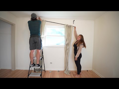 How to Hang Curtains and Spruce Up Your Windows - New Paint and Hardware