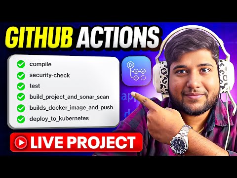 GitHub Actions CICD Tutorial With Live Project | GitHub Actions