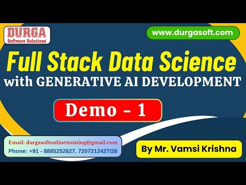 FULL STACK DATA SCIENCE tutorials || Demo - 1 || by Mr. Vamsi Krishna on 18-12-2025 @8AM (IST)
