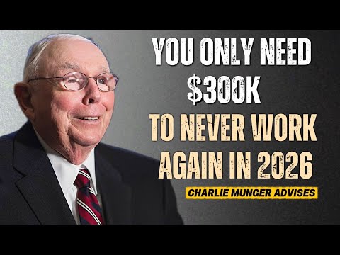 Charlie Munger: $300K Is Enough to Never Work Again (Here's How)