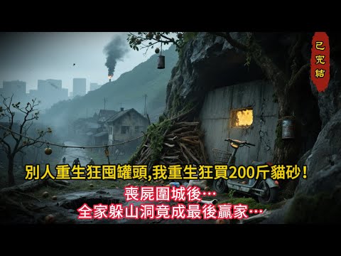 躲進山洞第1天⚡全家靠「貓砂+自製化糞池」安靜活下來！別人都被喪屍嗅到了…#小说 #小说推荐 #小说推文 #完结文 #有声小说 #末世小說 #末世求生