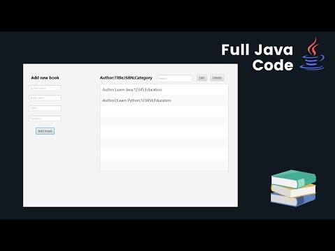 Library Management System with JavaFX | JavaFX Tutorial