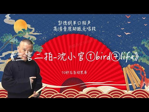 陪睡相声，郭德纲单口相声 《三言二拍-沈小官①bird⑦life》 #郭德纲 #德云社 #单口相声 #睡前相声 | 10秒自动黑屏 | 无唱段