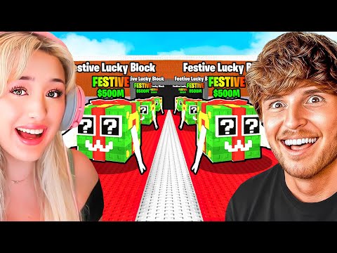 FESTIVE LUCKY BLOCK Race in Steal a Brainrot..