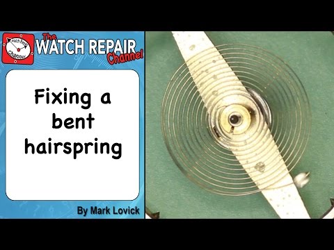 How to repair a bent hairspring watch repair tutorials