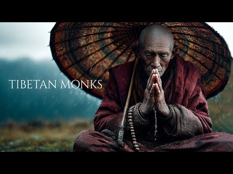 Tibetan Monks Under Sacred Rain – Powerful Flute Mantra for Deep Meditation, Sleep & Healing