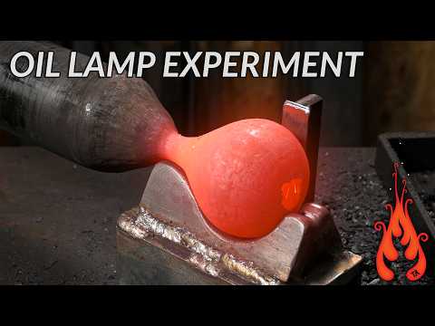 Blacksmithing - The Oil Lamp Experiment!