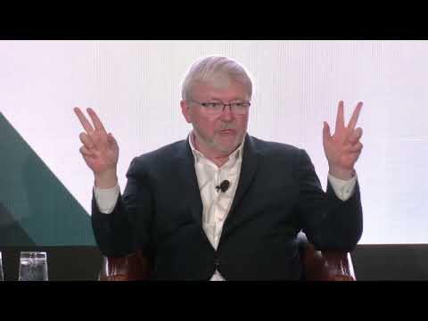 Keynote with Australian Ambassador Kevin Rudd and former US Secretary of State Condoleezza Rice