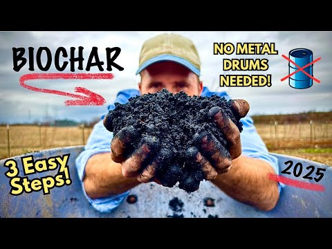 Easiest Way to Make Biochar (No Barrel or Drum!)