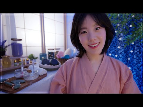 ASMR Relaxing Night in Private Hot Spring Spa ๐ต๐ฟ๐ซง Personal Attention & Roleplay