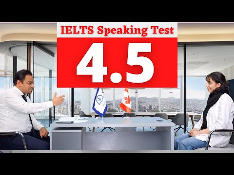 IELTS Speaking Test Band score 4.5 with feedback
