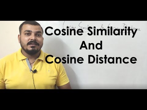 Cosine Similarity and Cosine Distance