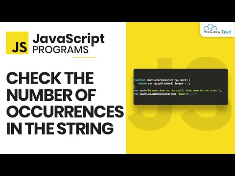 JavaScript Find Number of Occurrences of a Character in the String - JavaScript Program
