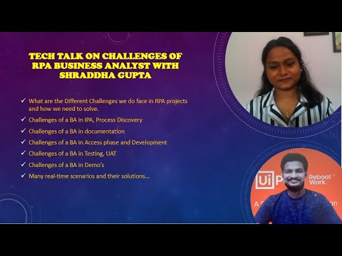 Challenges in RPA | RPA BA Challenges | Tech Talk with @Shraddha Gupta | RPA BA Learnings |