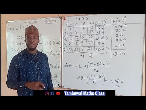 Grouped Data | Measure of Central Tendency and Dispersion for a Grouped Data.