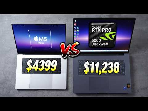 M5 Max vs World's Fastest Laptop - RIP Windows..