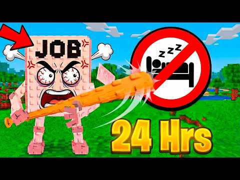 I Didn’t Let Job Job Sahur Sleep for 24 Hours in Minecraft… BIG MISTAKE ⚠️😱