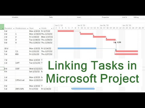 Linking tasks in Microsoft Project 2022 - Everything you need to know!